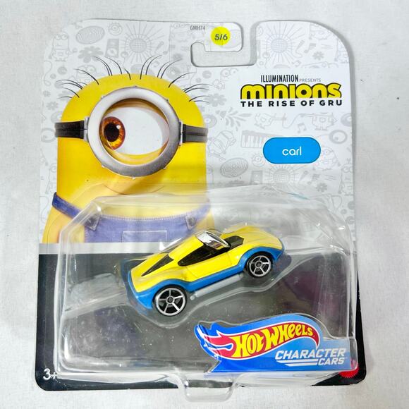 Hot Wheels Carded Lot Of 4 Despicable Me Characters Toy Cars New (Y) - Picture 4 of 5